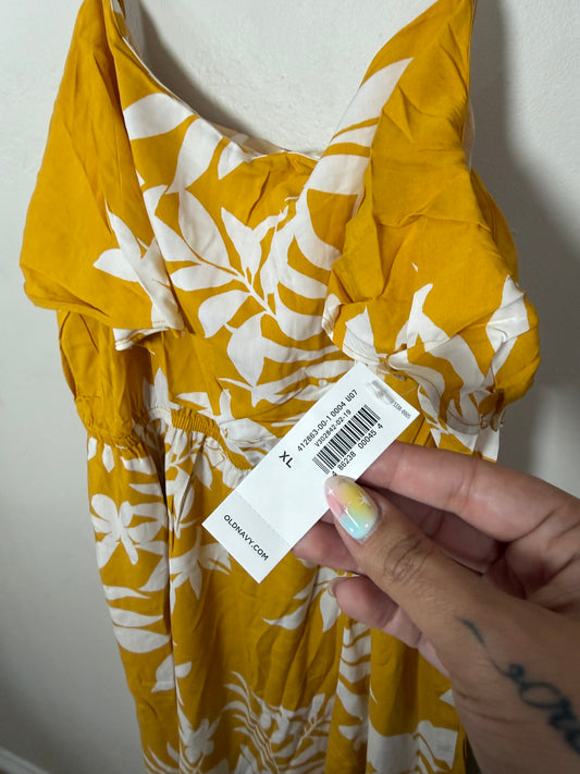 XL NWT Sunshine Yellow Vacay Dress