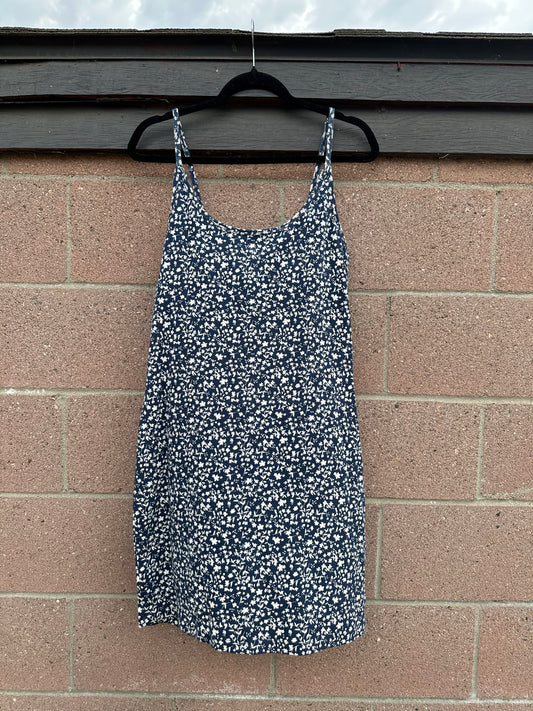 XL Blue Floral Dress