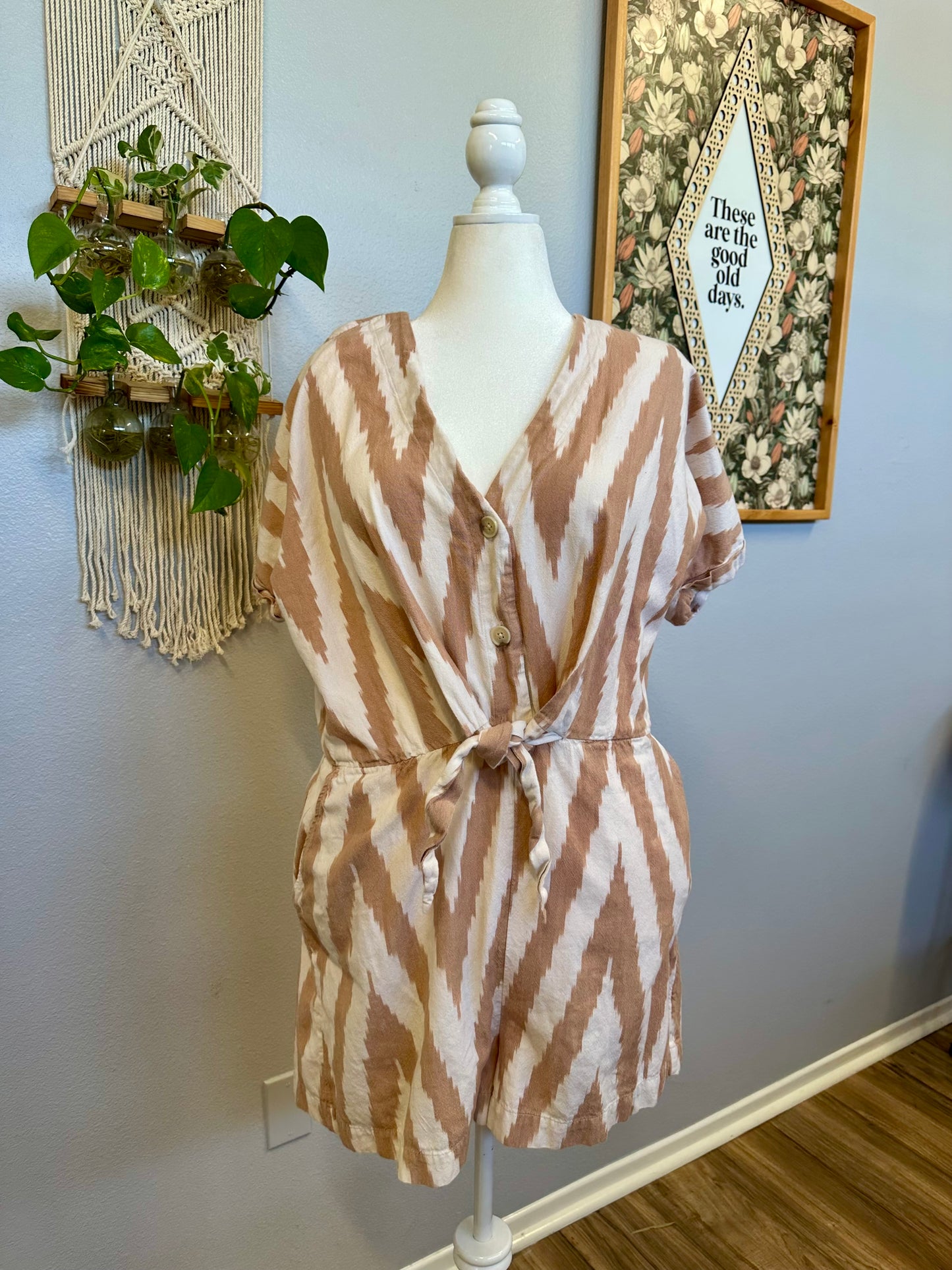 Large Neutral Romper