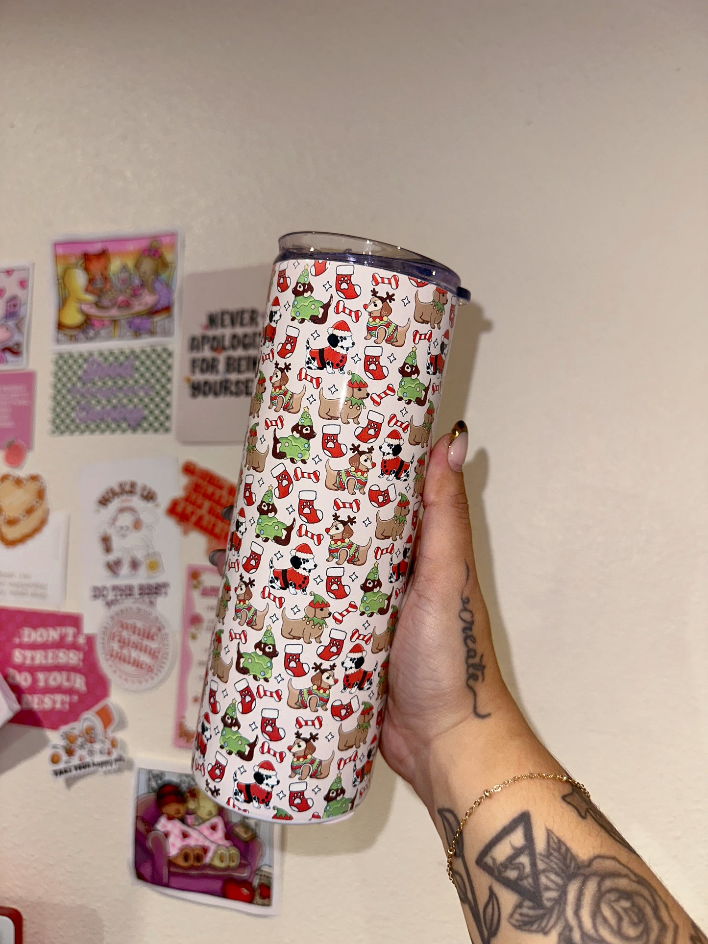 Christmas Pups Tumbler