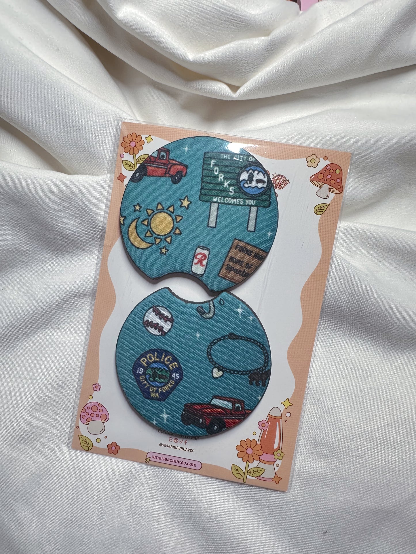 Twilight Icons Car Coaster