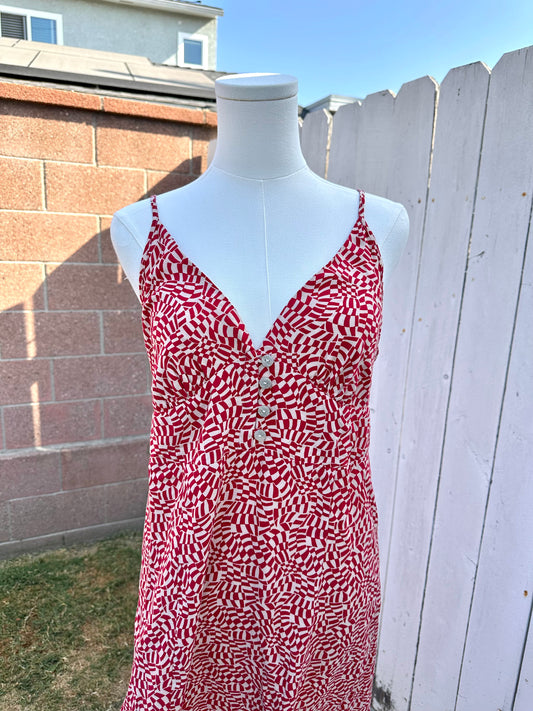 Large Wavey Checker Dress