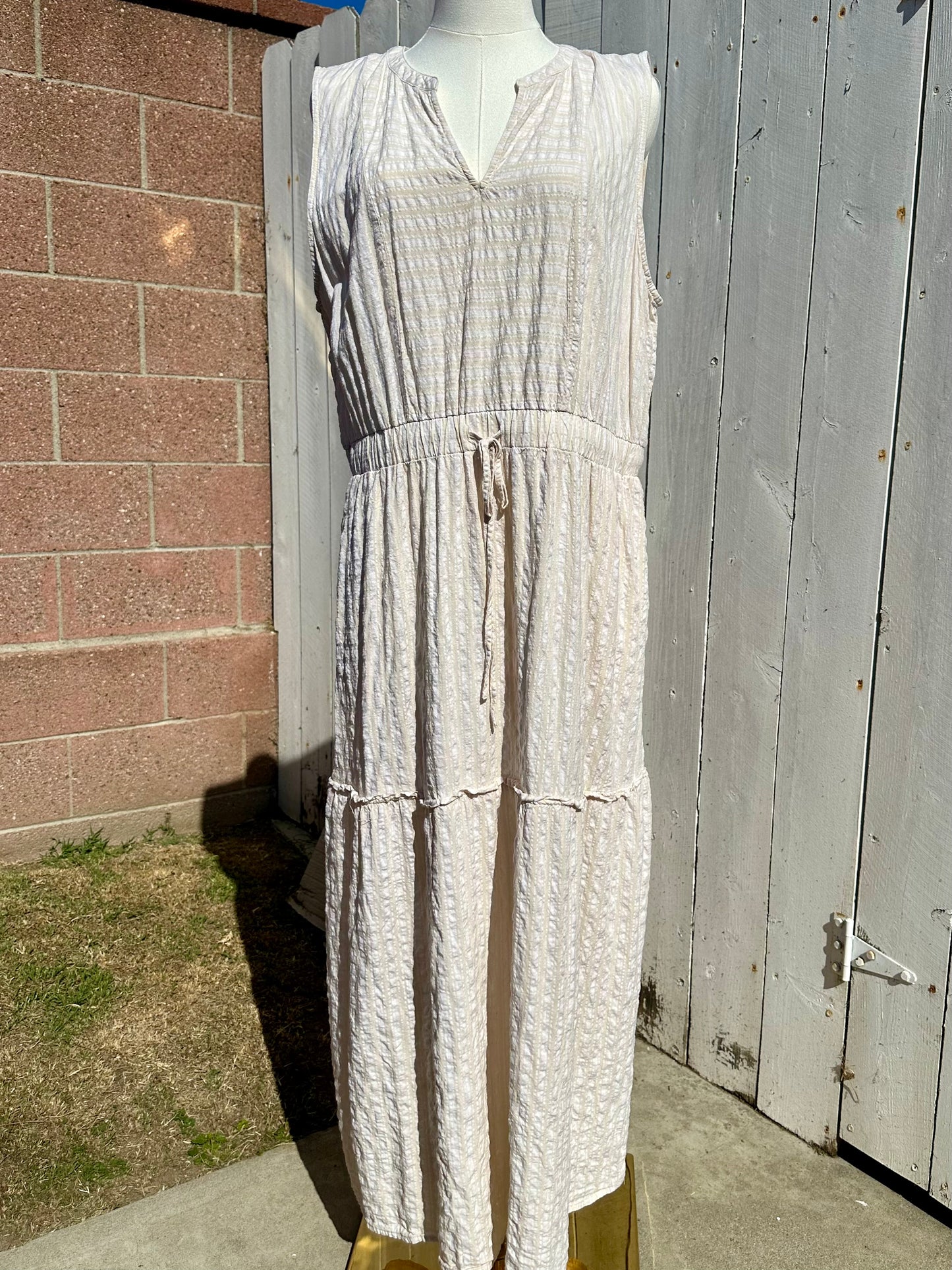 XL Cream Maxi Dress