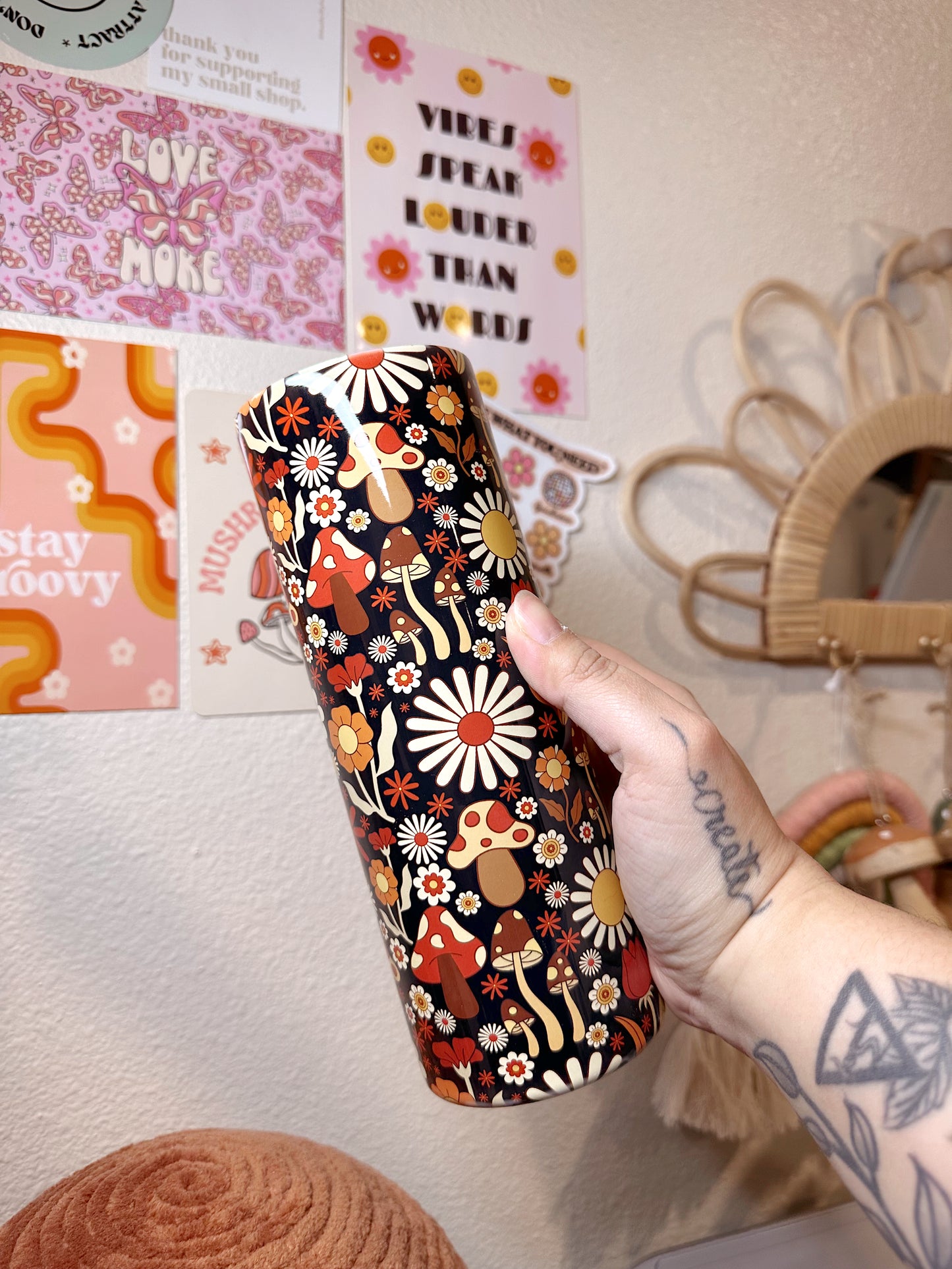 Autumn Mushie Tumbler or Flask