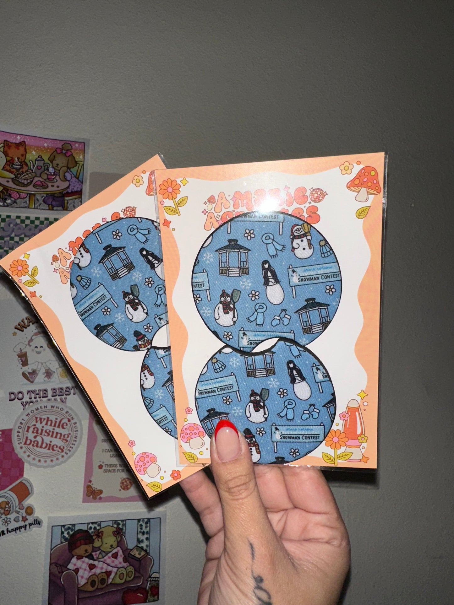 Stars Hollow Christmas Car Coaster