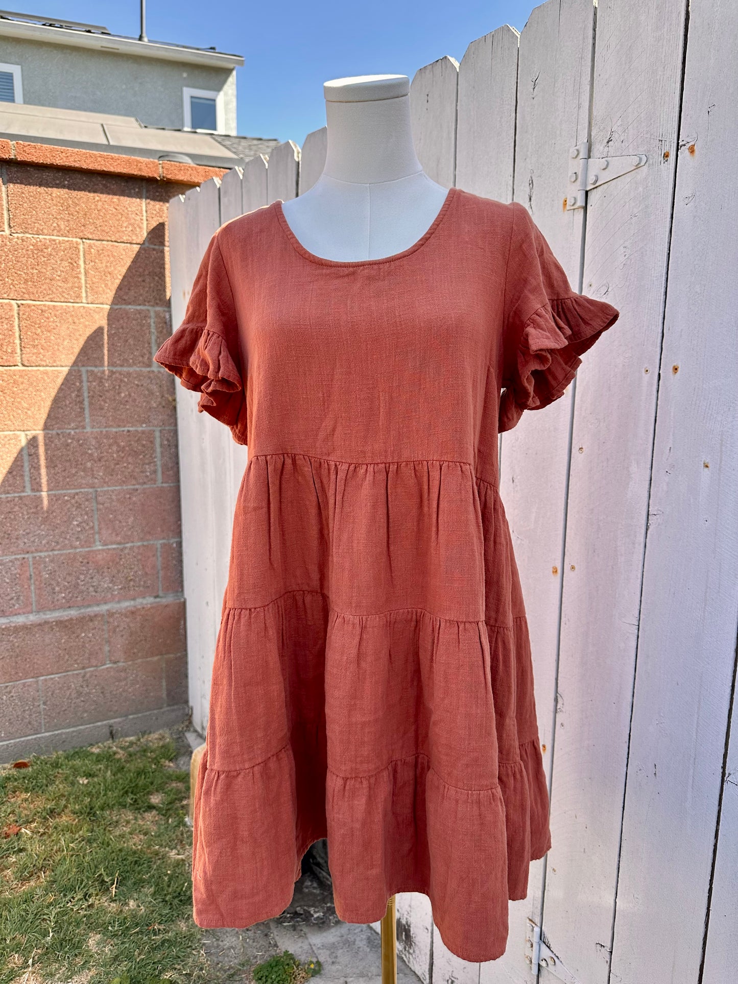 Medium Size 8 Rust Dress