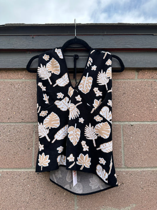 3X Tropical Halter Top