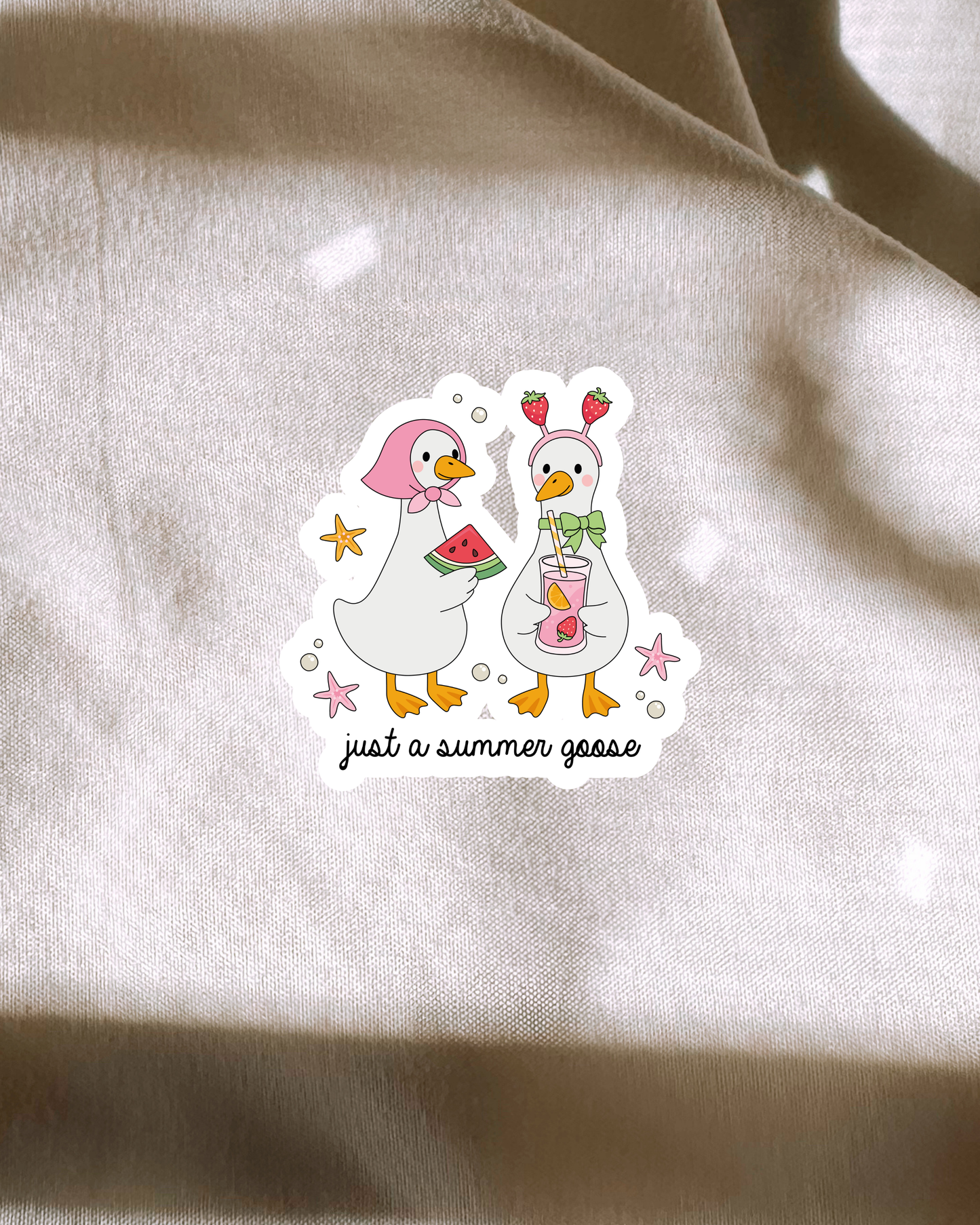 Just A Summer Goose Sticker