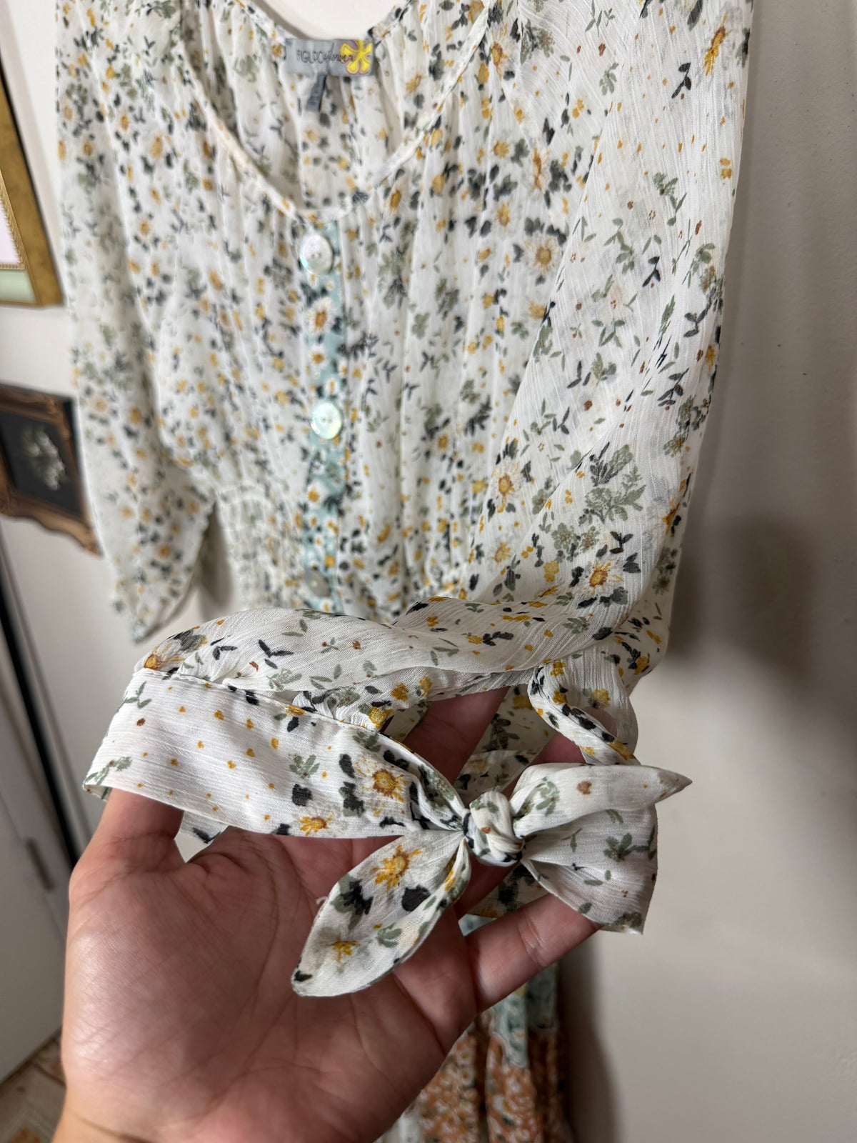 XL Floral Knee-Length Midi Dress