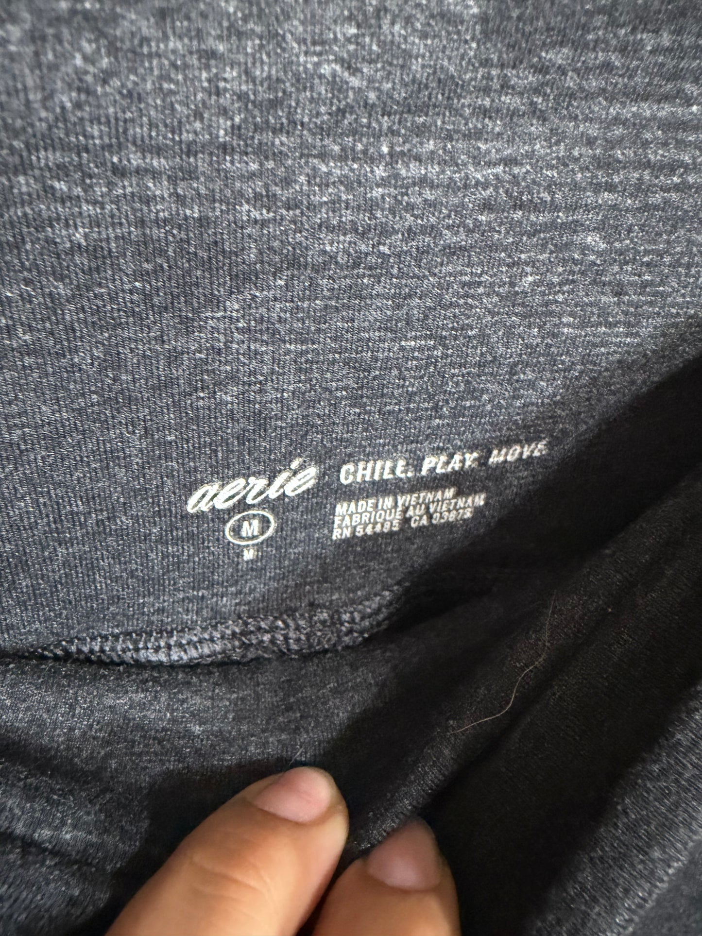 Medium Charcoal Cameo Biker Shorts w/ Pockets