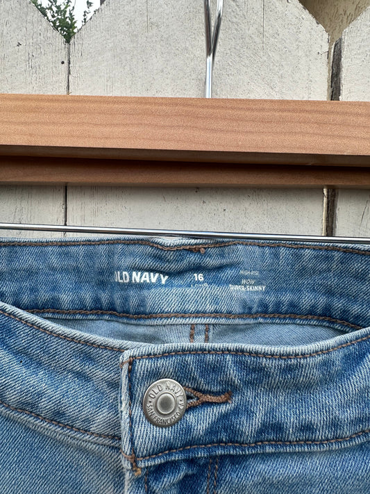 Size 16 Light Wash Denim Pants