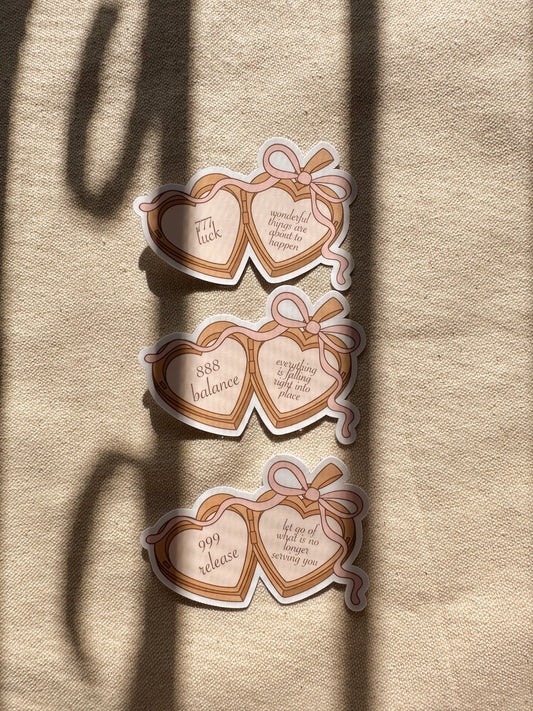 Angel Number Locket Sticker