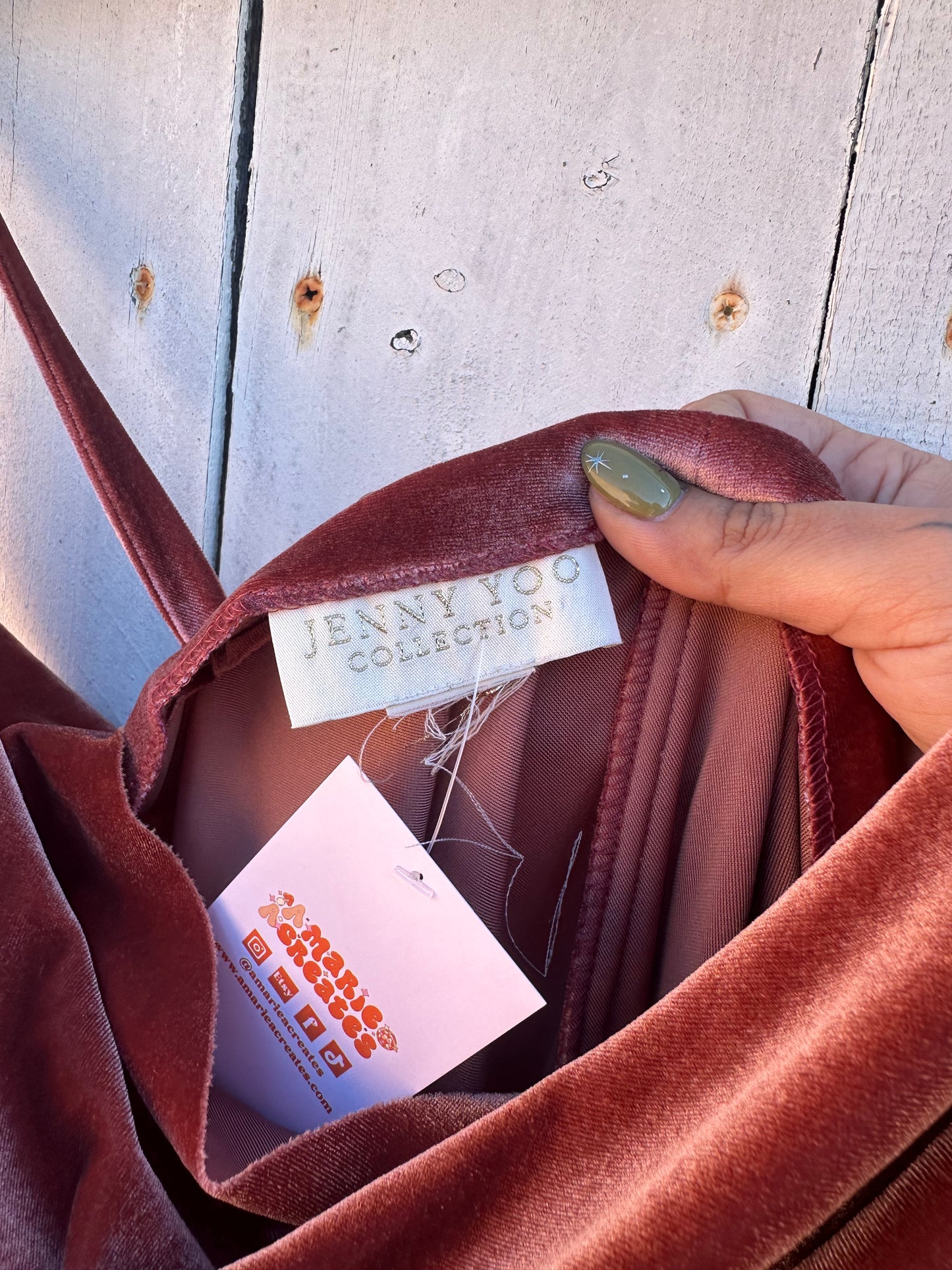 L/XL Mauve Velvet Dress