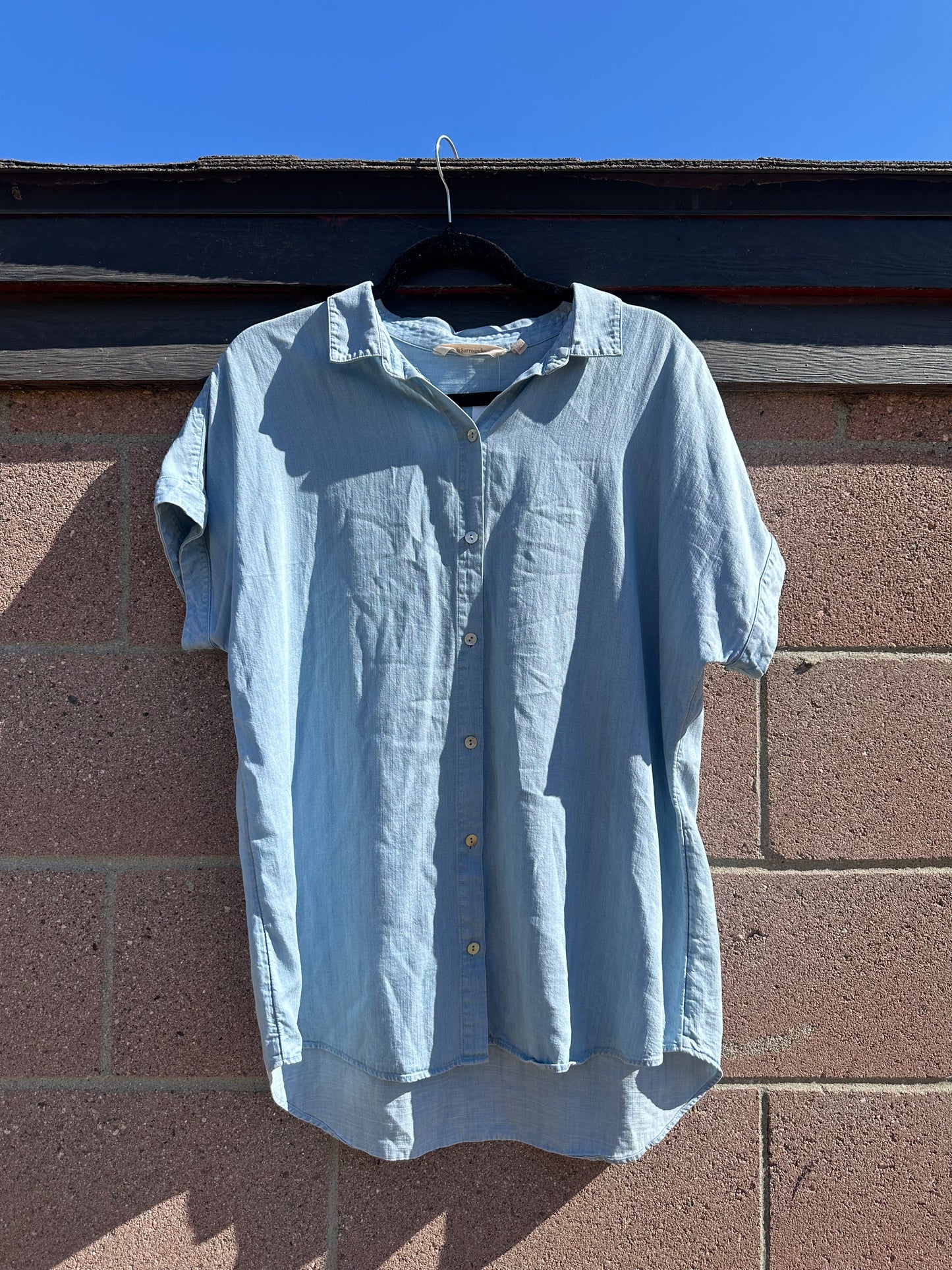 PMedium Chambray Button Top