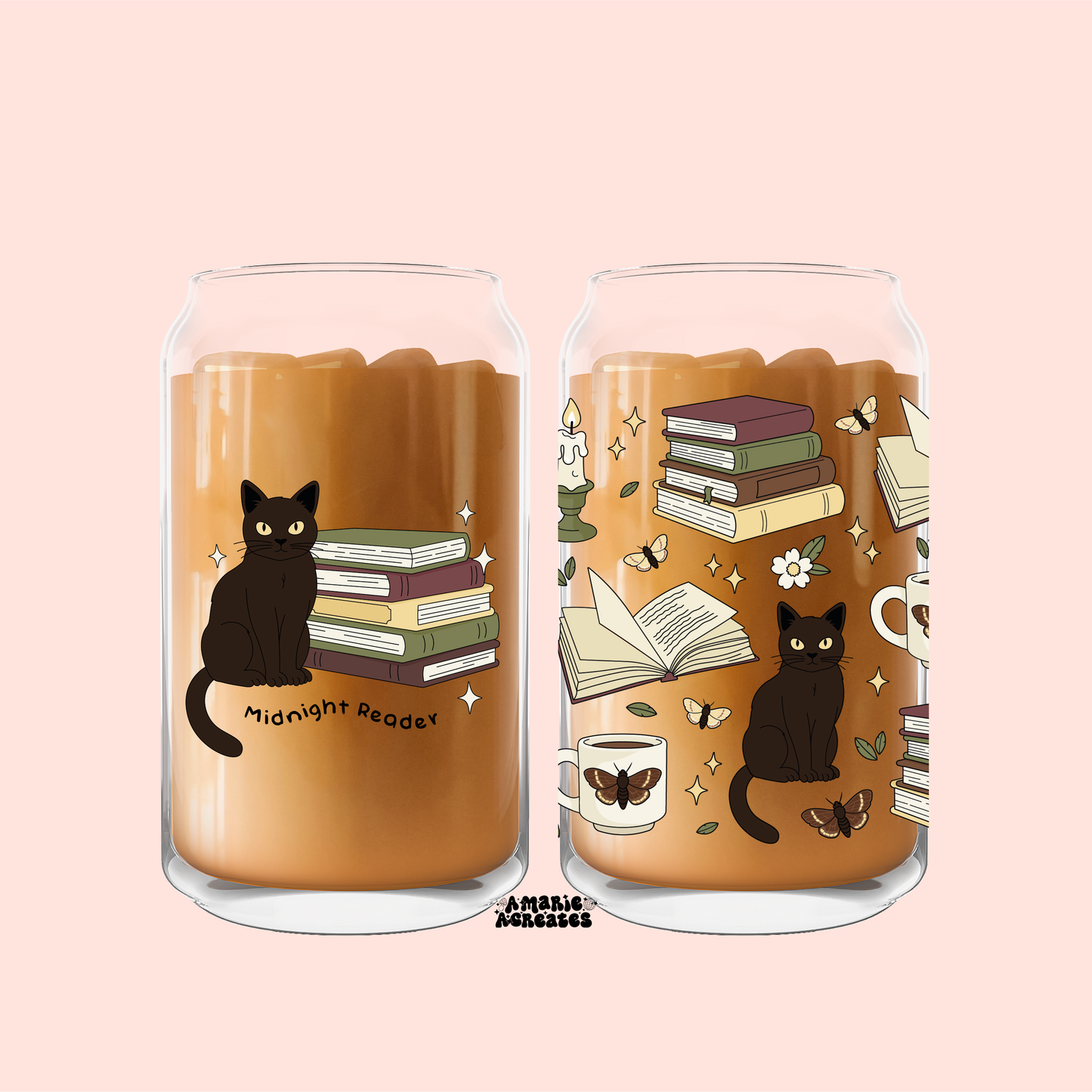Midnight Reader Glass Cup