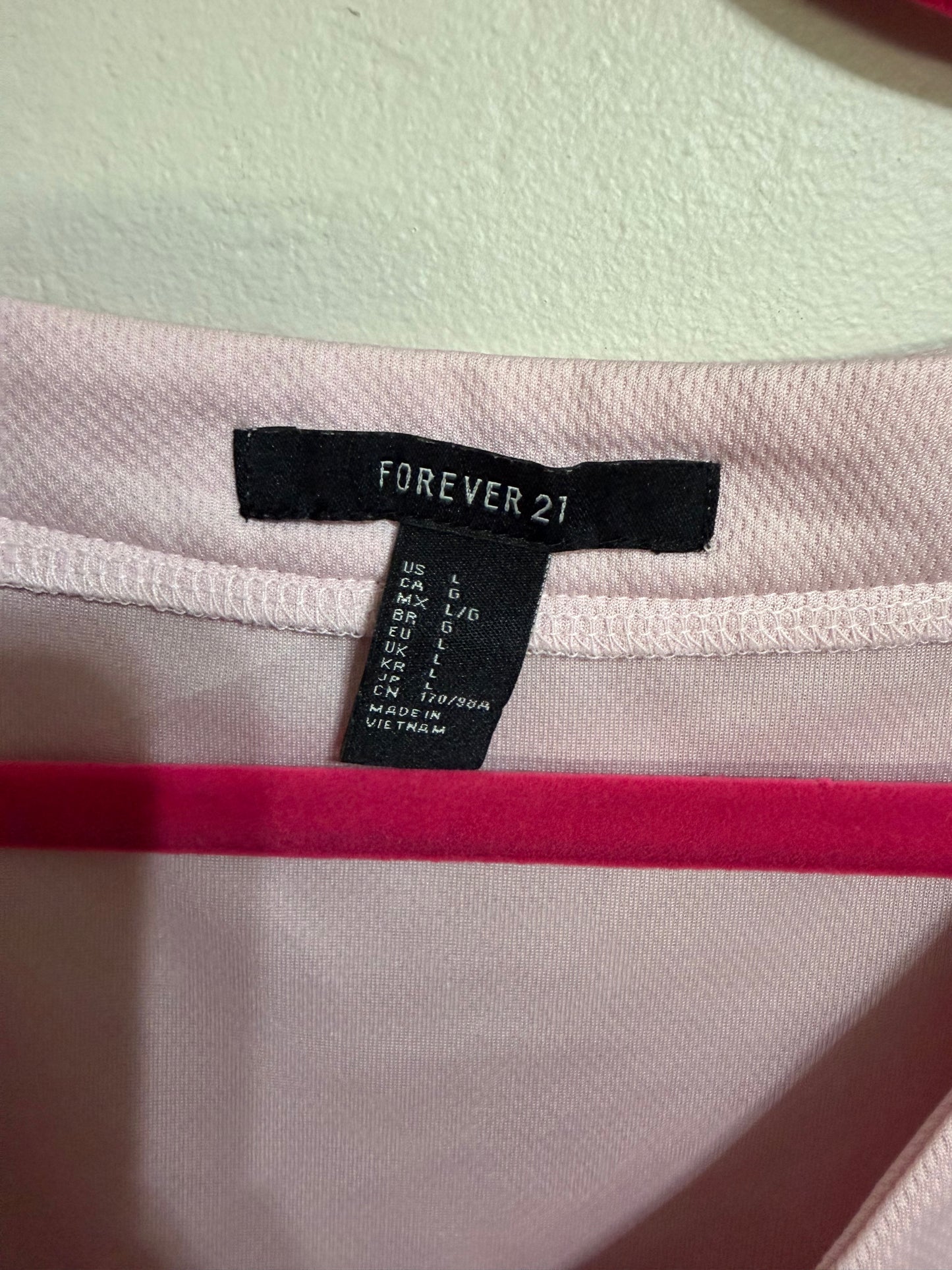 Large Babe Pink Baseball Varisty Button Up