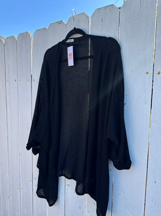 XL Black Lightweight Cardigan