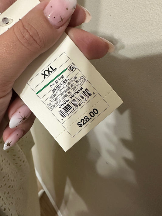 NWT XXL Cream Tank Top