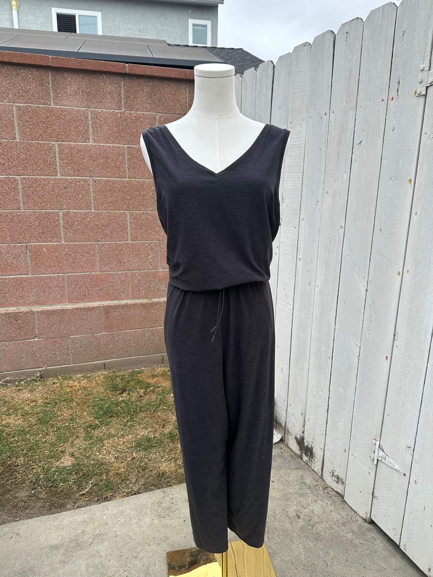 XL-2x Off Black Jumpsuit