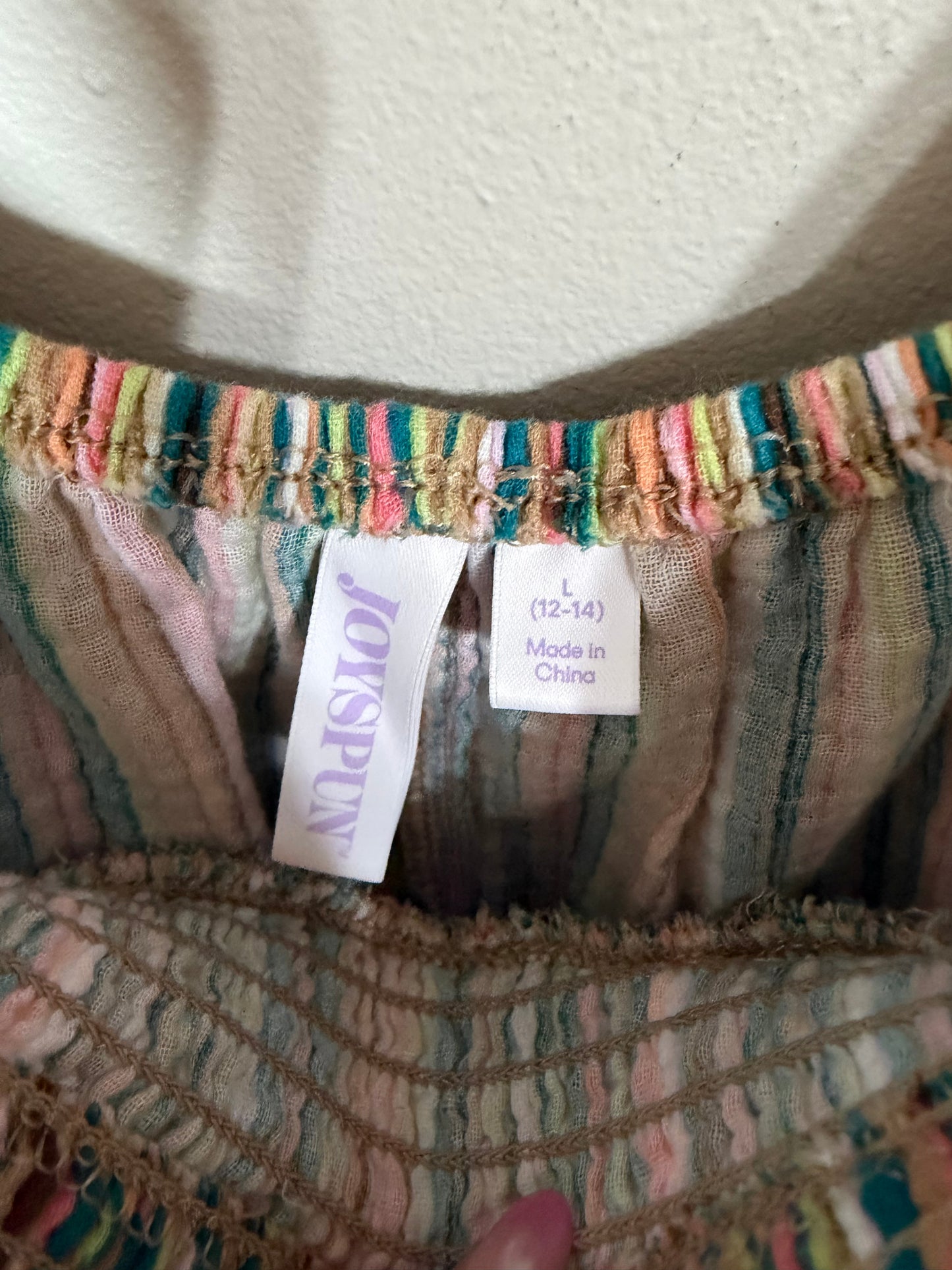 Large Colorful Striped Top