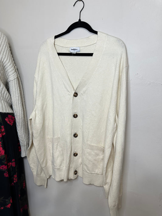 XXL Cream Cardigan