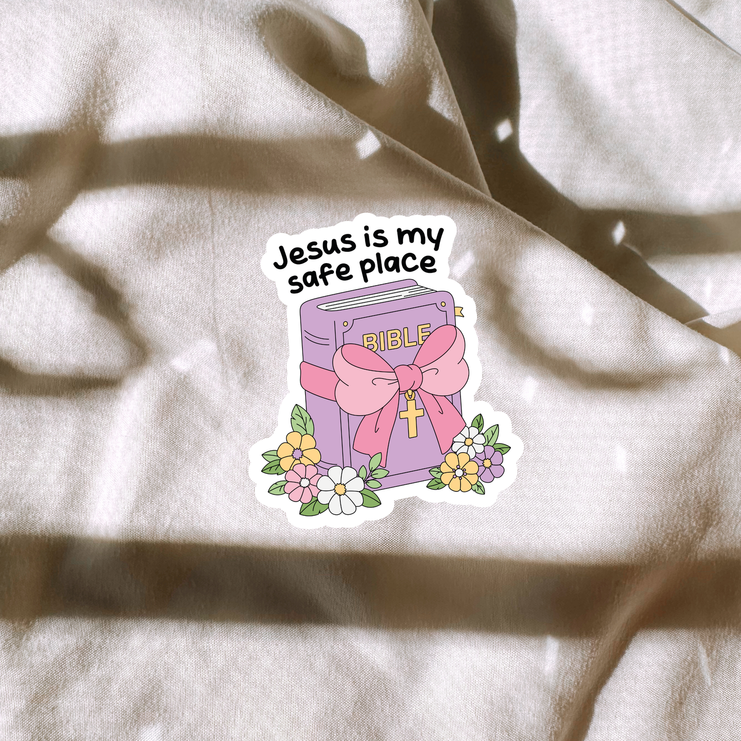 Jesus Is My Safe Space Sticker
