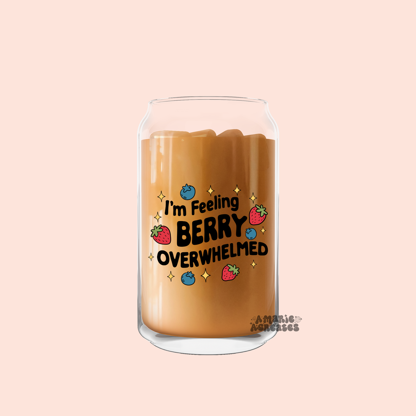 Berry Overstimulated Glass Cup