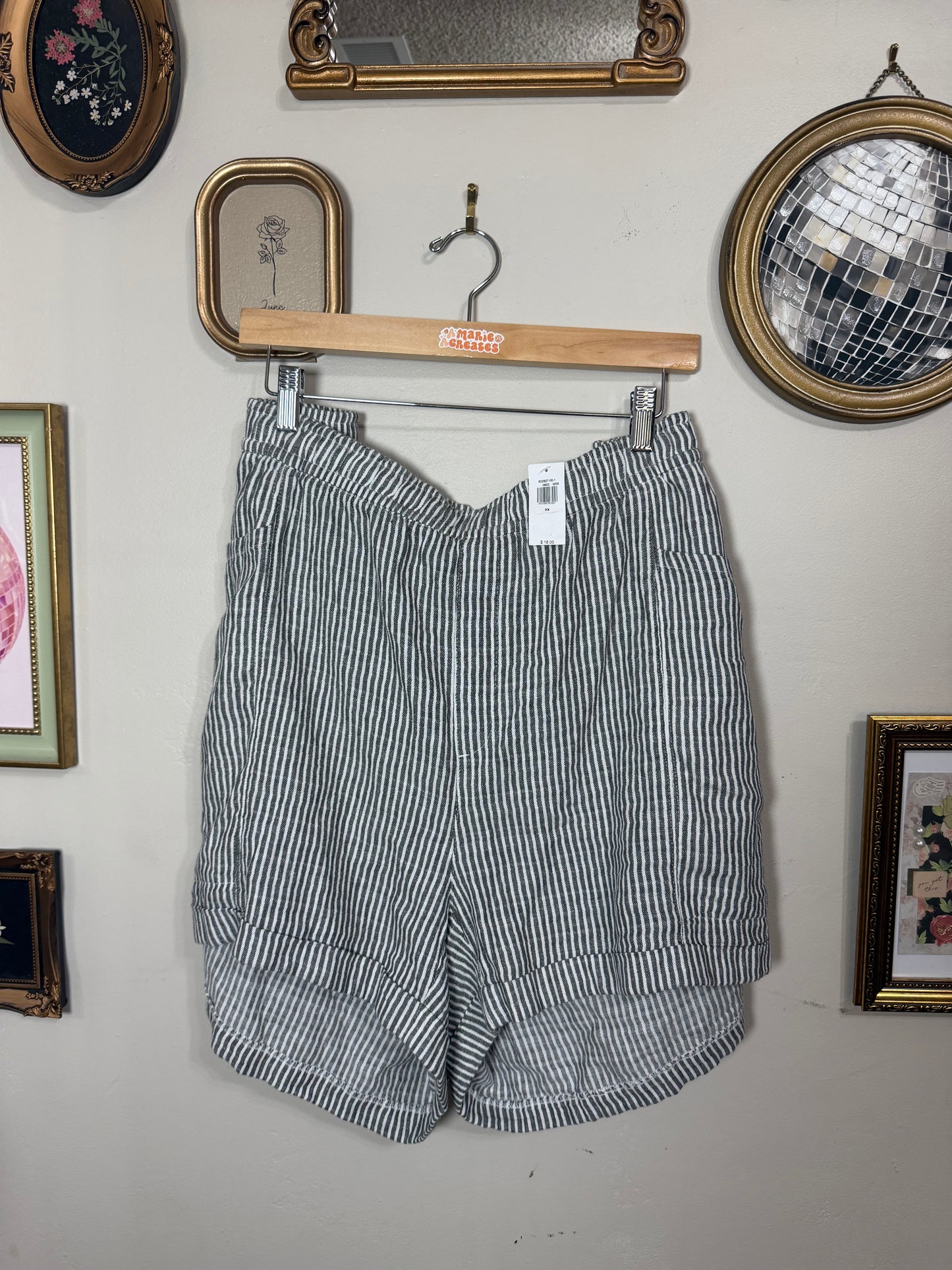 3x NWT Striped Shorts