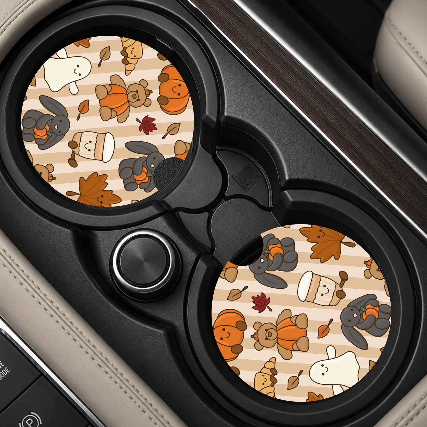 Fall Stuffies Car Coaster