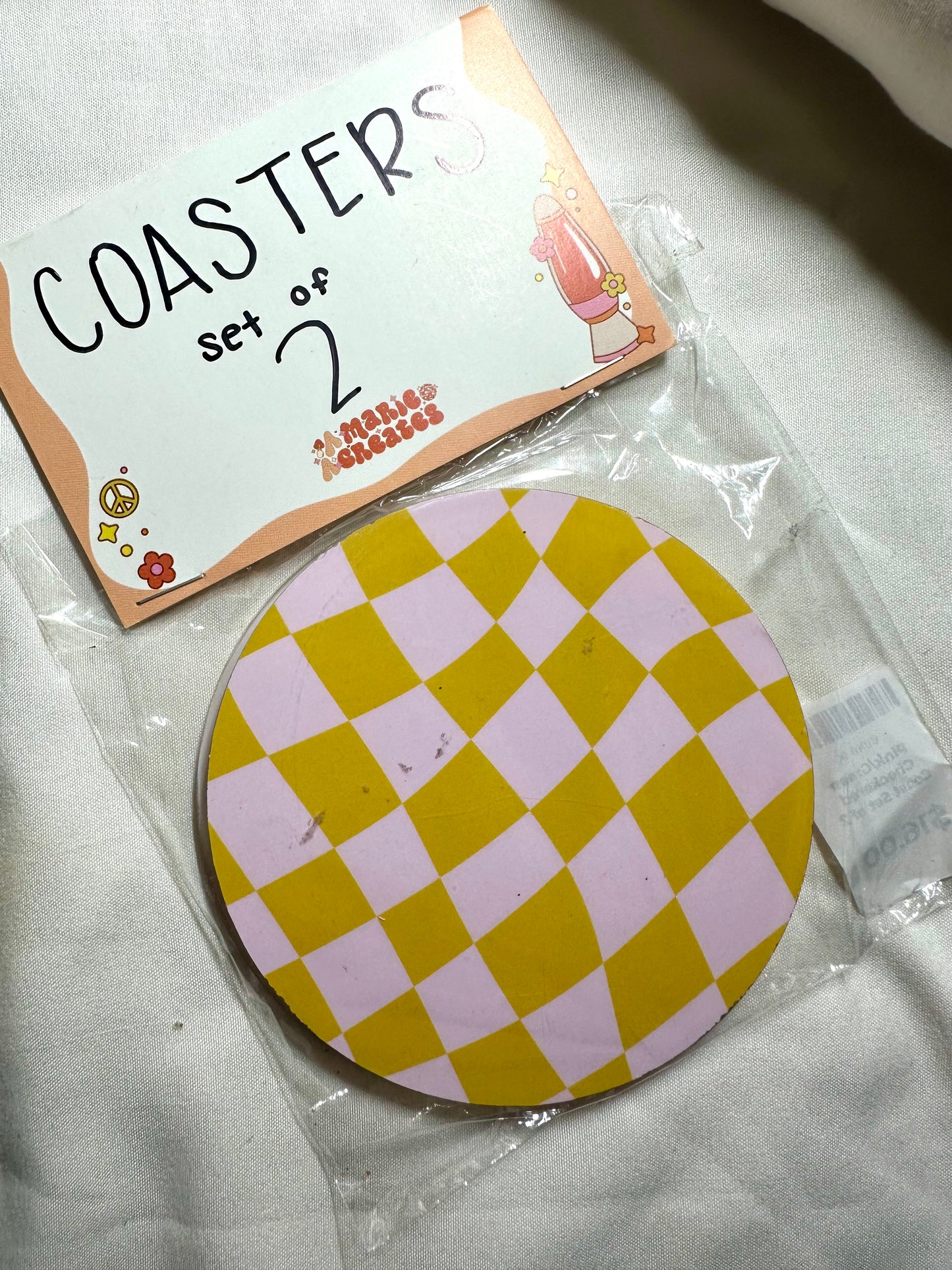 Green & Pink Coaster