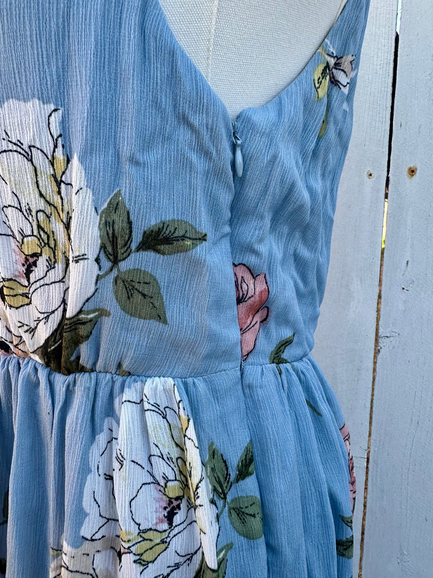 NWT Medium Blue Floral Dress