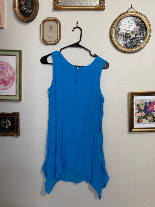 Medium Blue Gauzey Tank Tunic