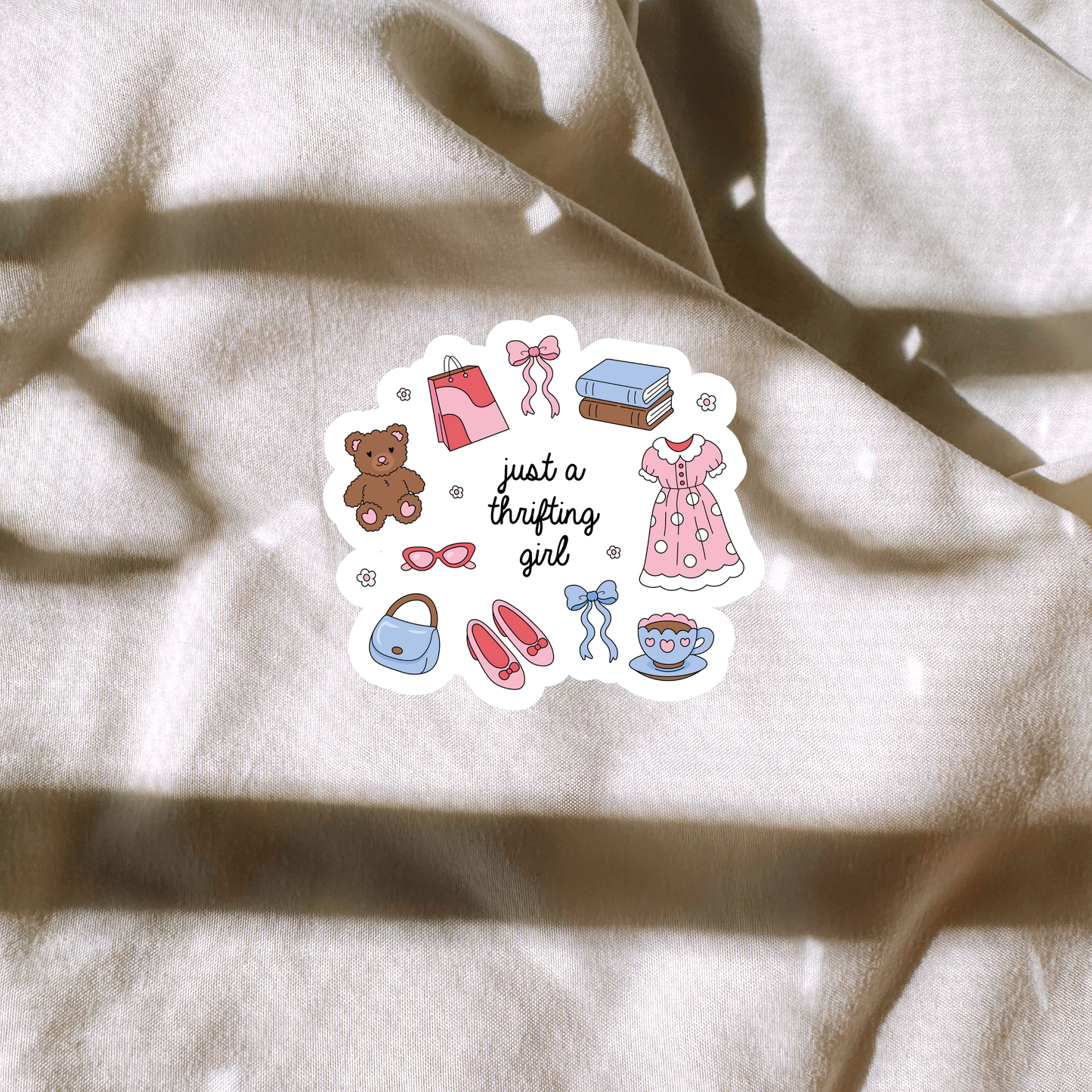 Just A Thrifting Girl Sticker