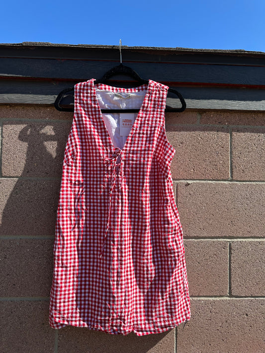 Medium Red/White Checker Dress