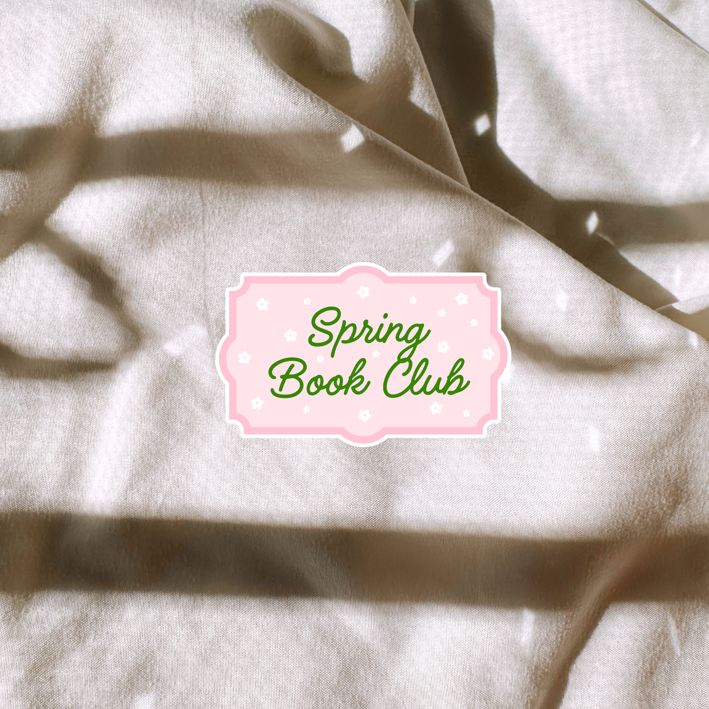 Spring Book Club Sticker