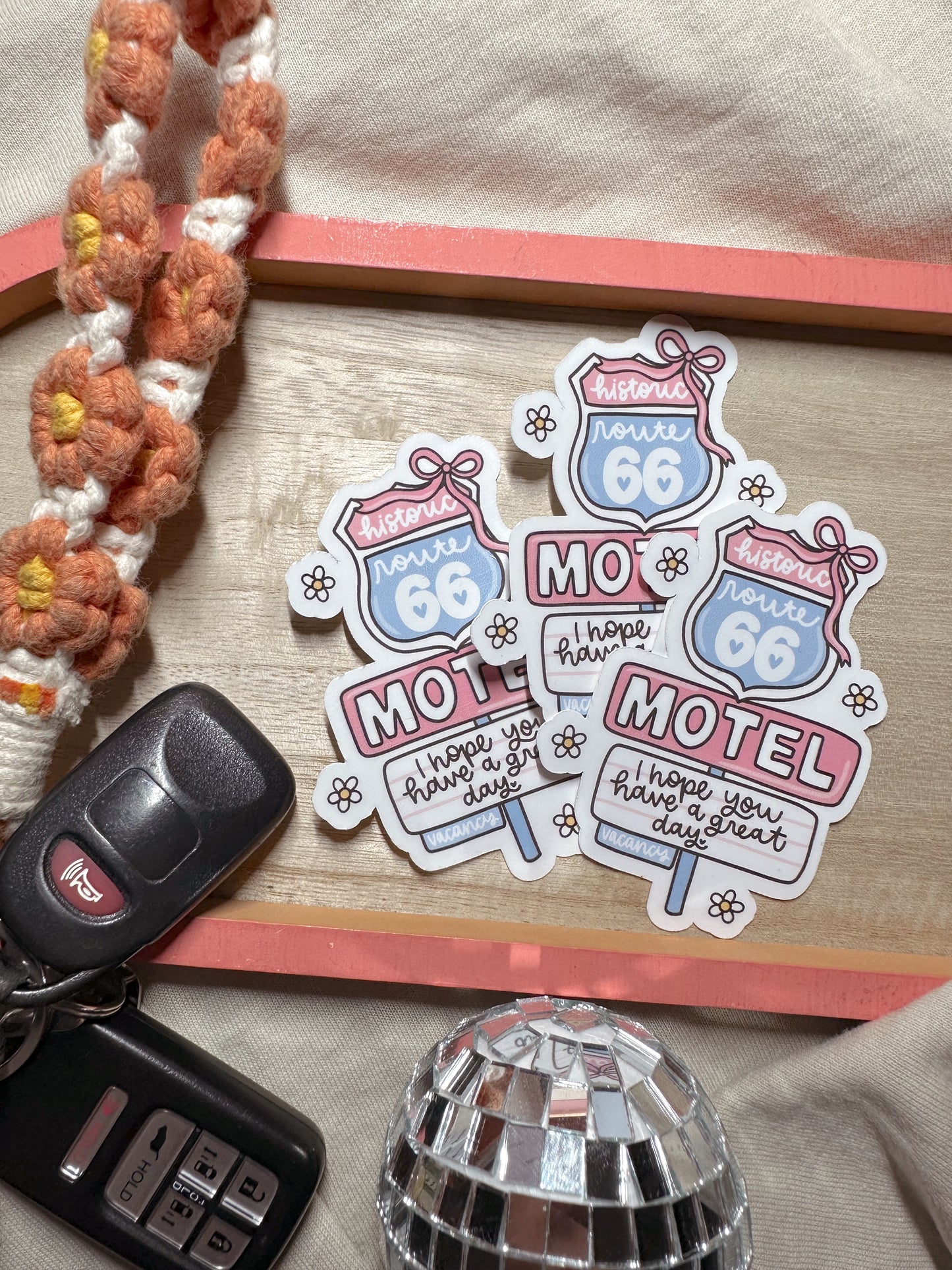 Route 66 Have A Good Day Sticker