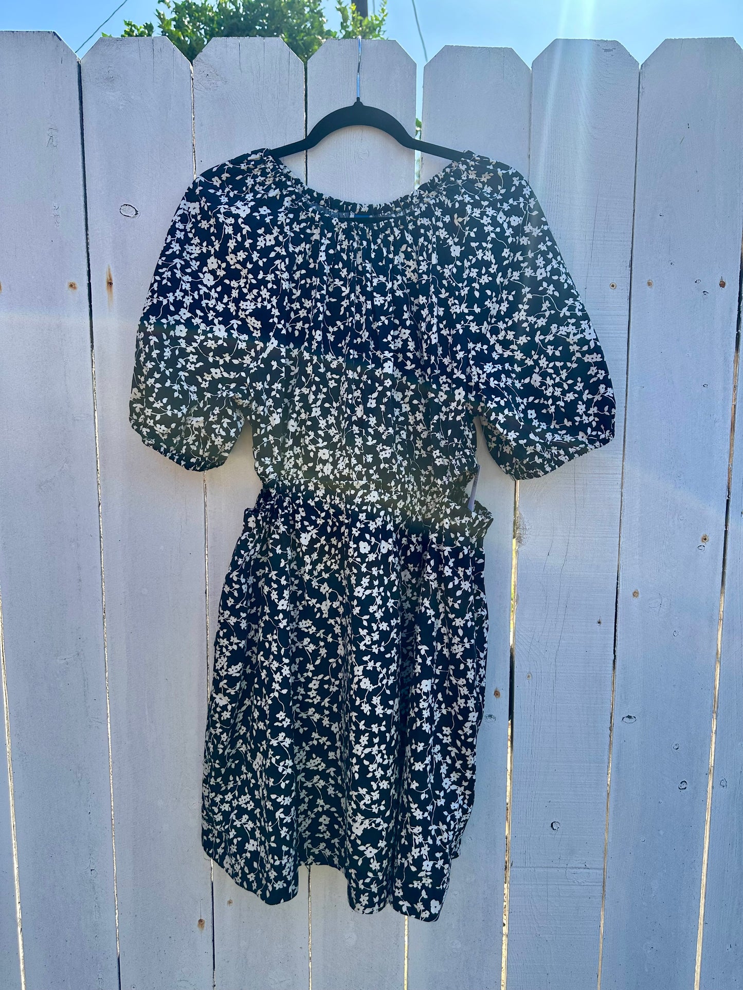 NWT Large Black Floral Dress