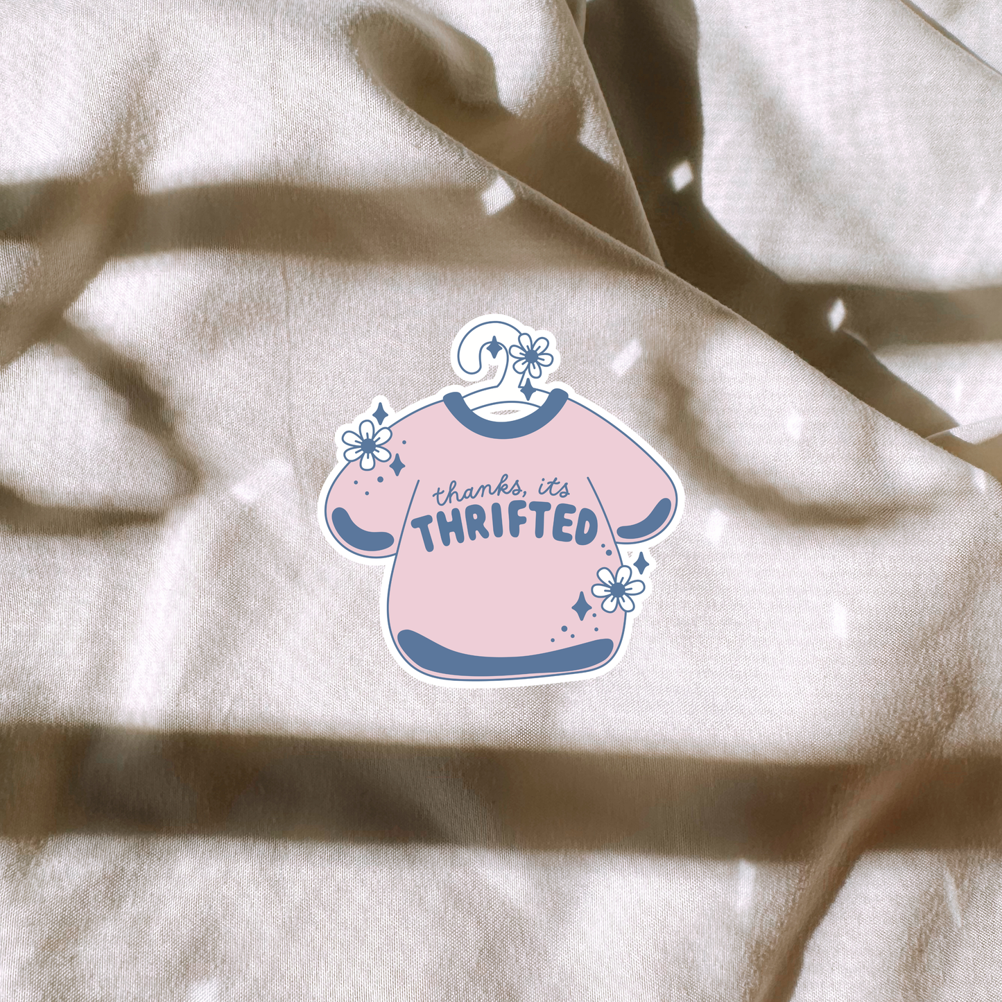 Thanks Its Thrifted Sticker