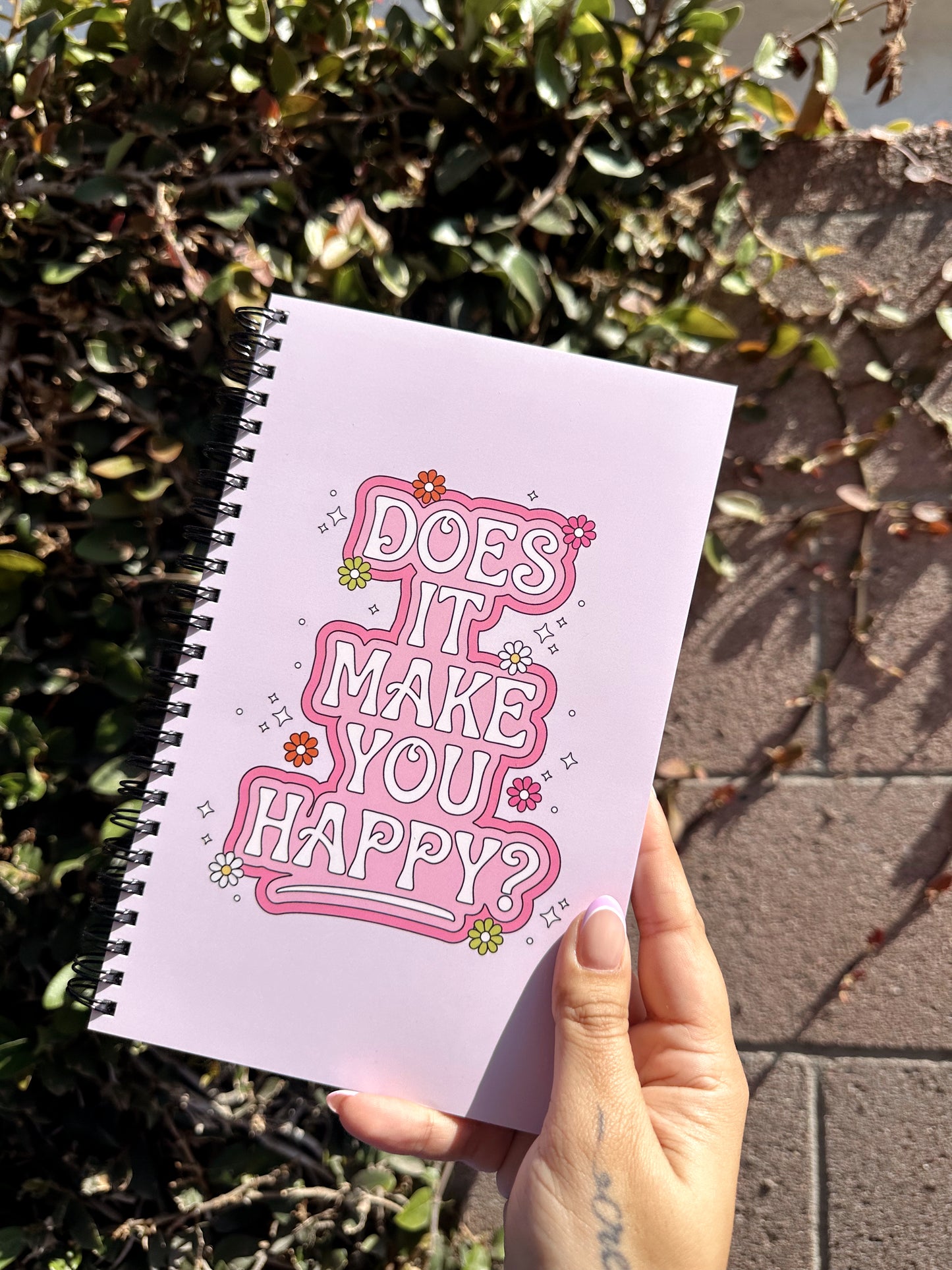 Does It Make You Happy? Spiral Notebook