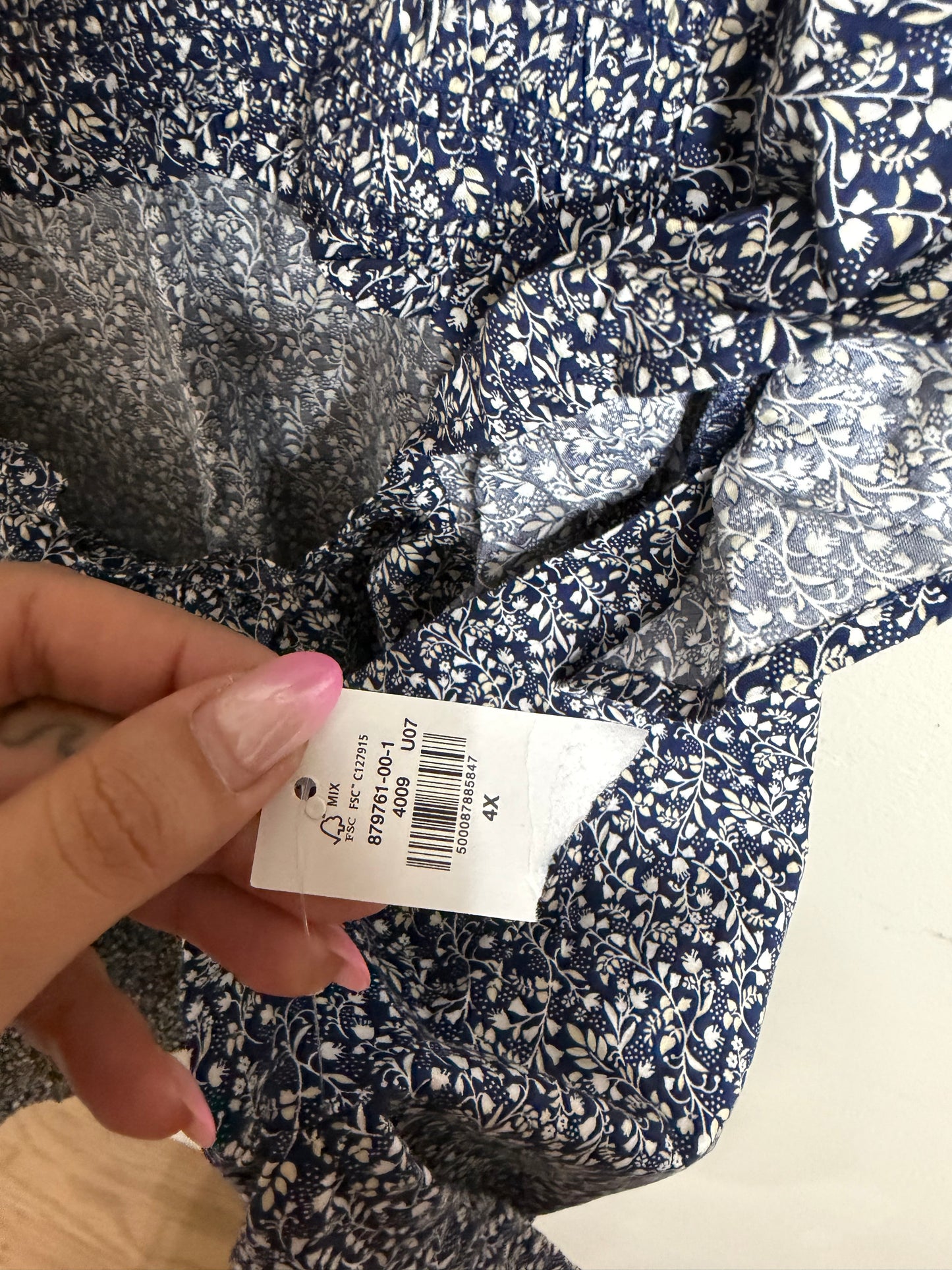 4x NWT Blue Floral Blouse