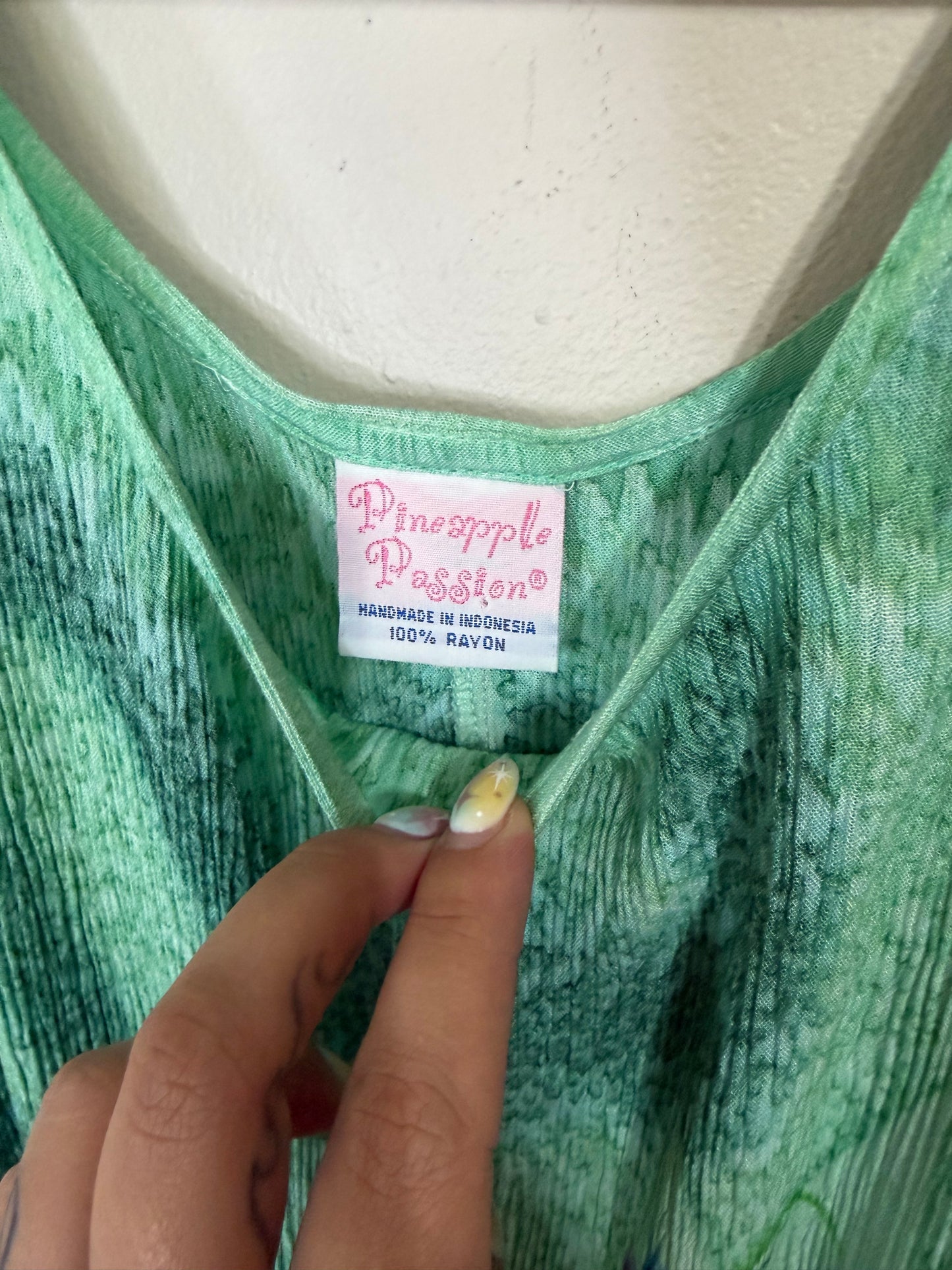 OS (Best S/M) Lilypad Floral Dress