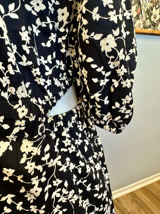 NWT Large Black Floral Dress