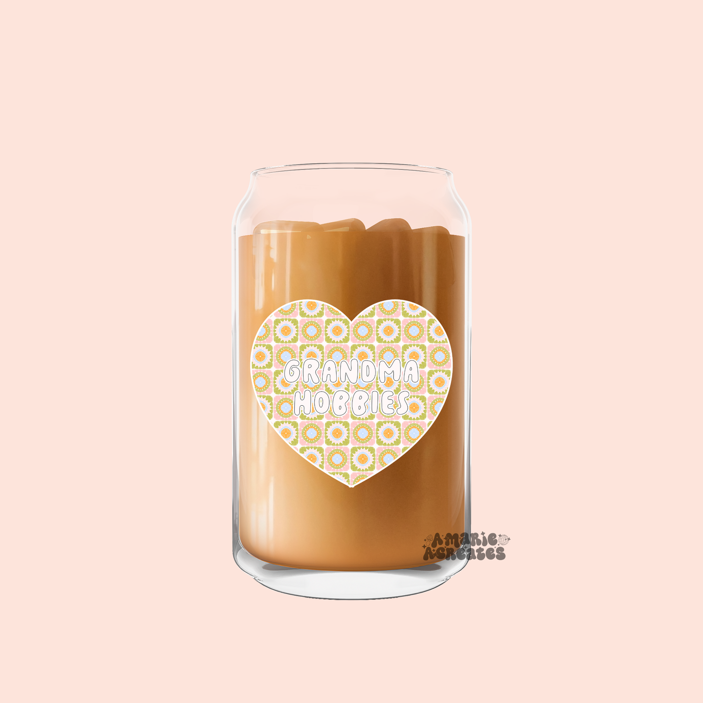 Grandma Hobbies Glass Cup