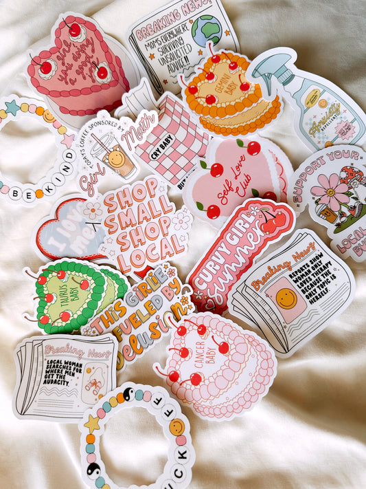 Breaking News: Reports Show Woman Only Loves Therapy Because The Only Topic Is Herself Sticker