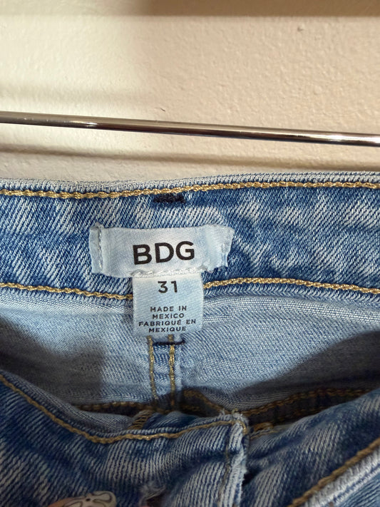 Size 31 Straight Leg Jeans w/ Raw Ankle