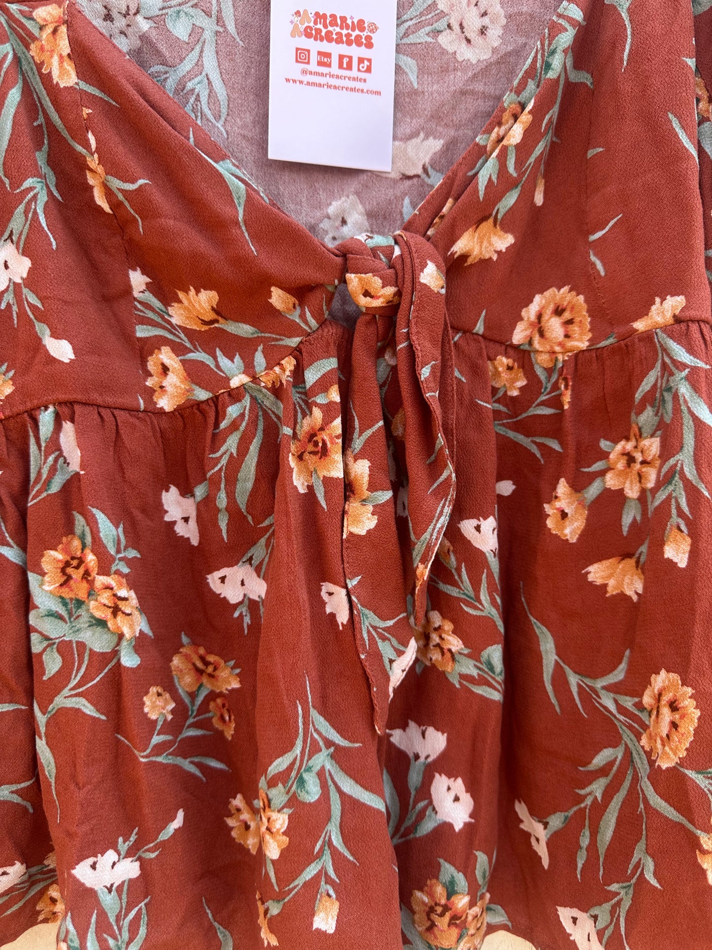 Small Terracotta Long Sleeve Top