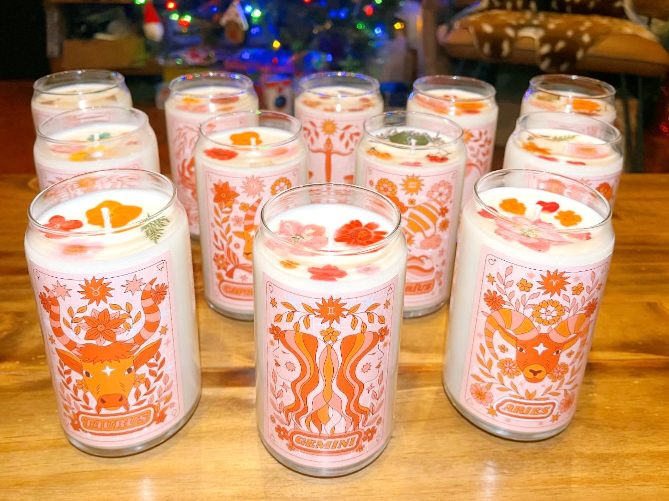 Groovy Astrology Sign Glass Cups