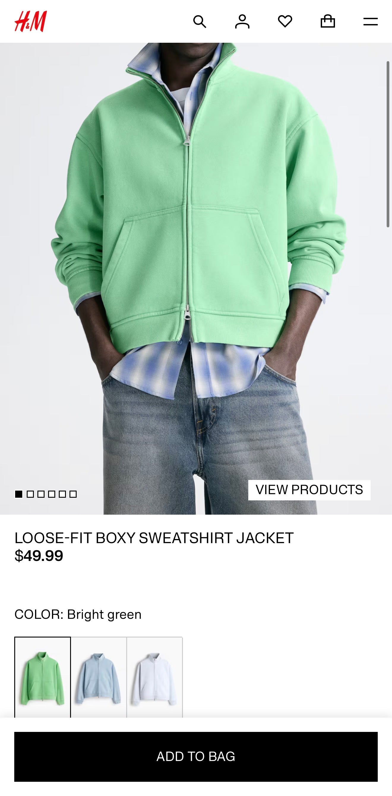 Medium Unisex Loose FIt Boxy Sweatshirt