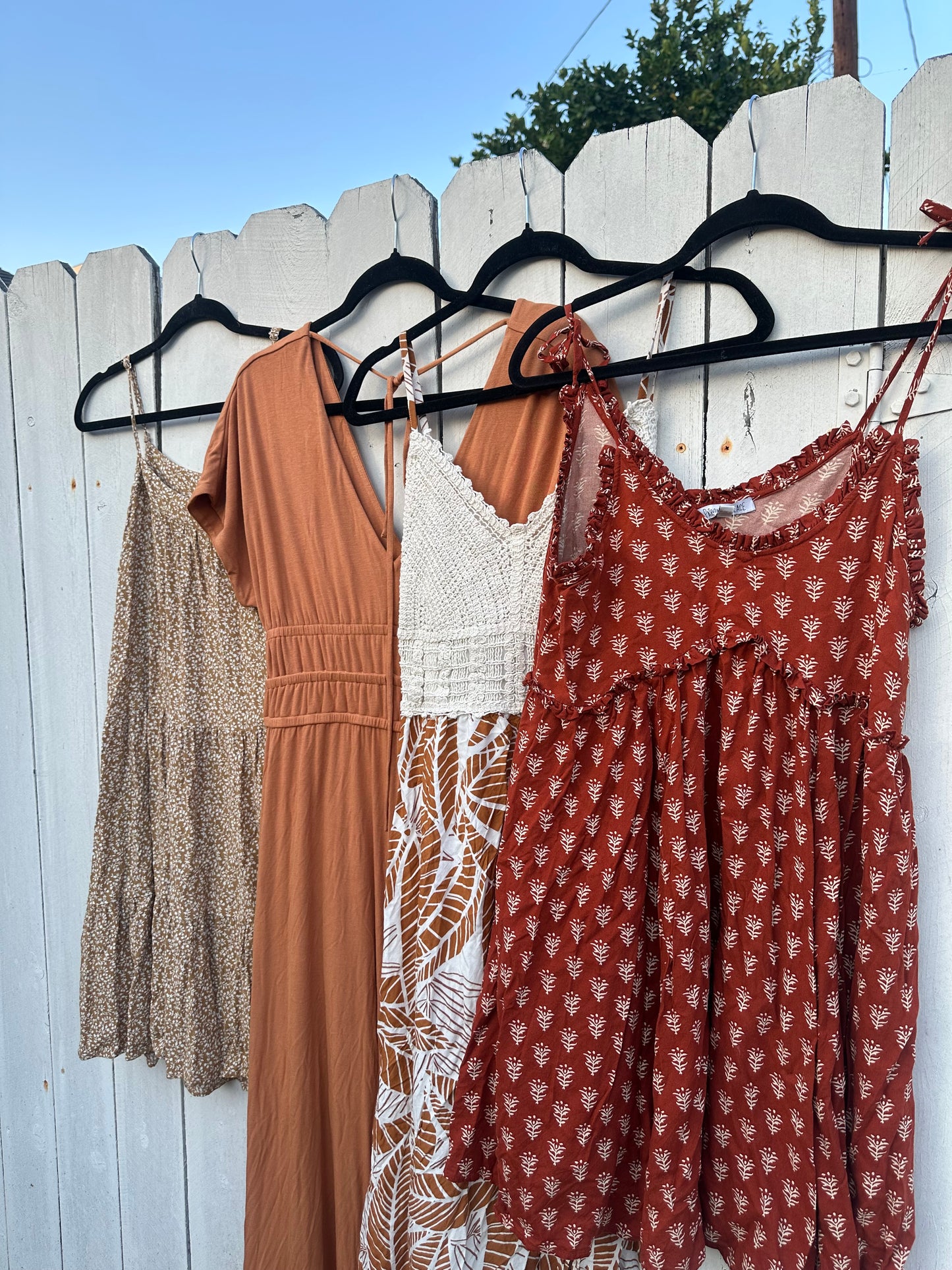 Medium Rust Leaf Dress