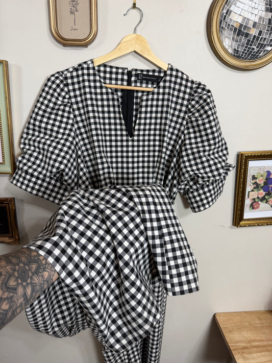 Large NWT Gingham Jumpsuit